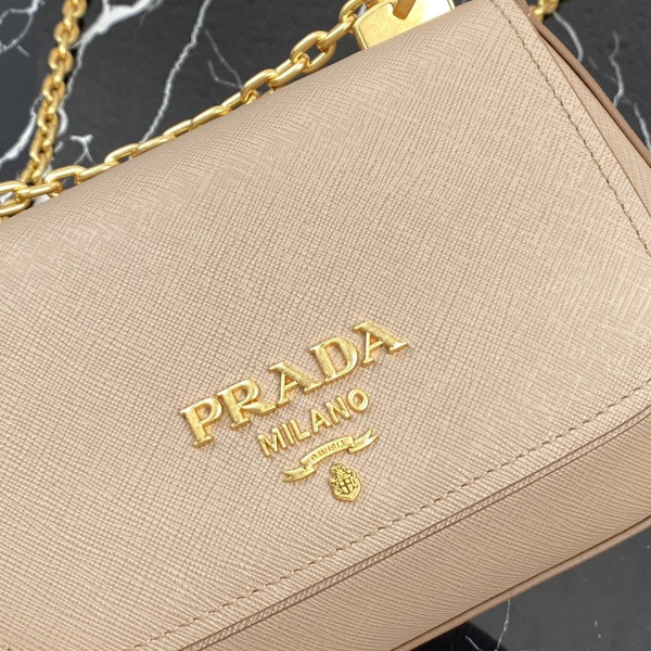 Pra*a saffiano leather