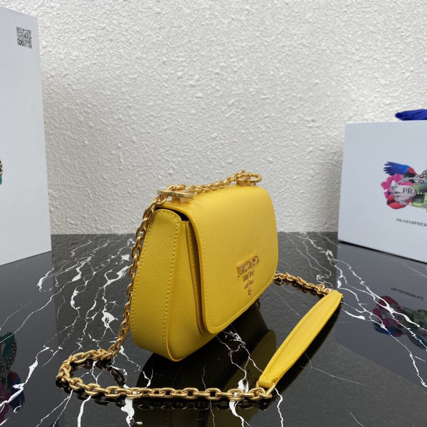 Pra*a saffiano leather