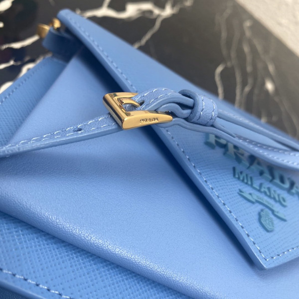 Pra*a saffiano leather mini-bag