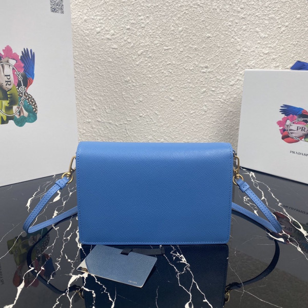 Pra*a saffiano leather mini-bag