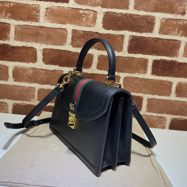 G*u*i ophidia small top handle bag with web