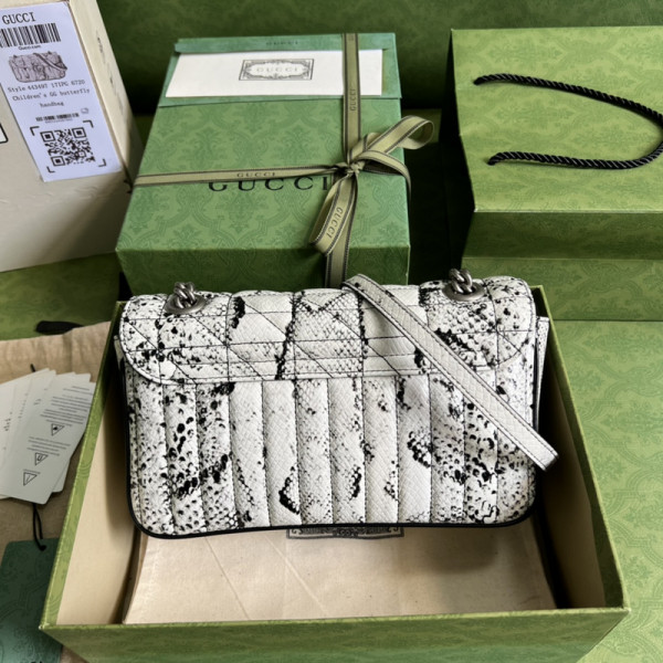 G*u*i gg marmont small python shoulder bag