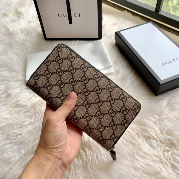G*u*i bee print gg zip around wallet