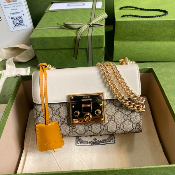 G*u*i padlock small shoulder bag
