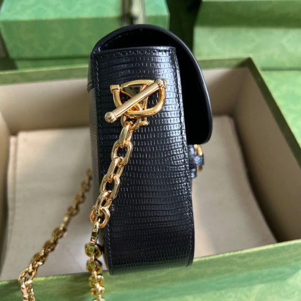 G*u*i horsebit 1955 lizard mini bag