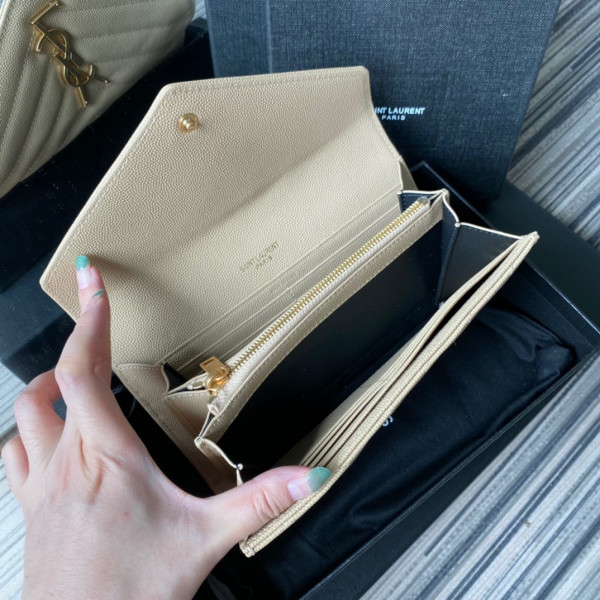 Y*L monogram large flap wallet