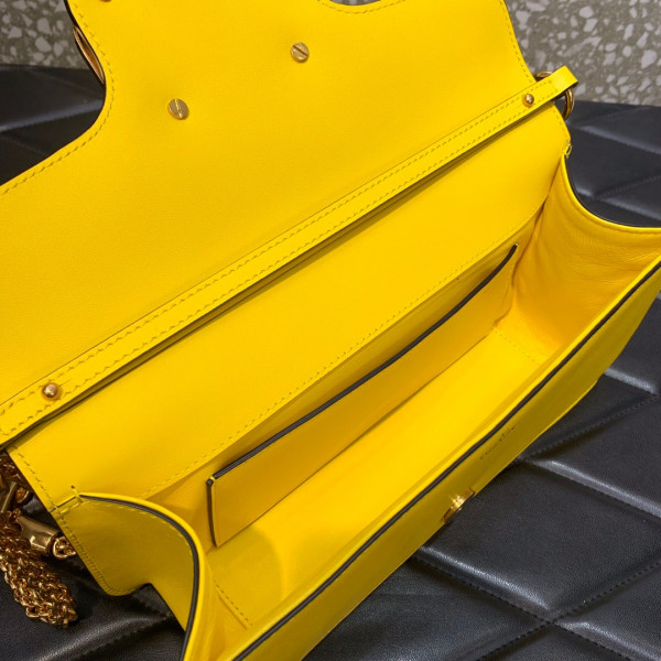VALENTINO LOCÒ CALFSKIN SHOULDER BAG
