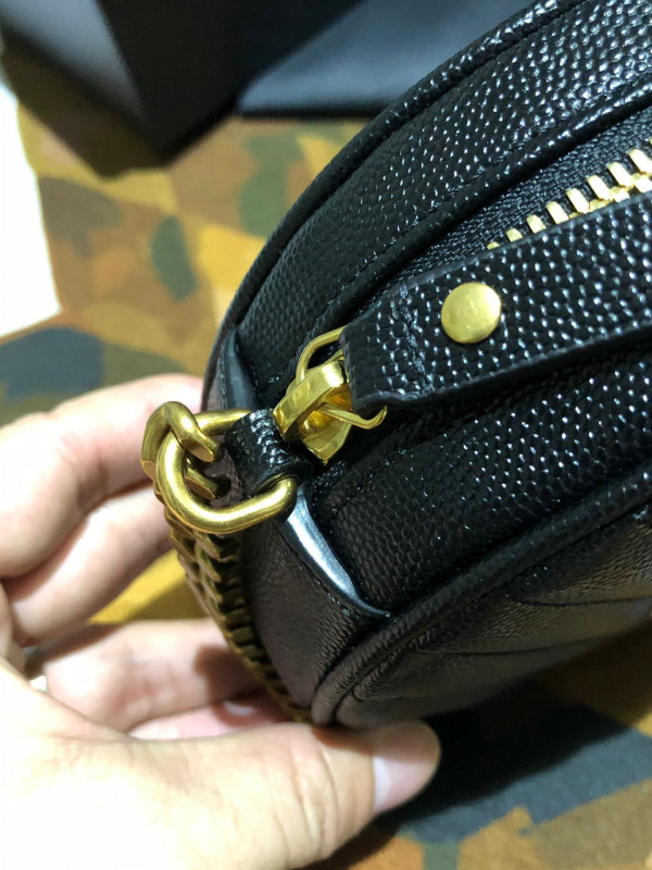 Y*L vinyle round camera bag