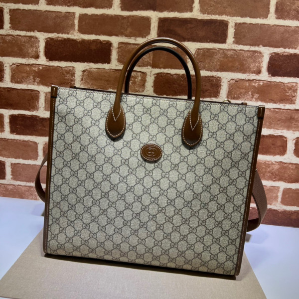 G*u*i medium tote with interlocking g