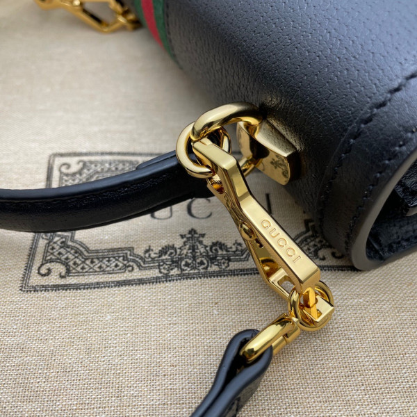 G*u*i ophidia small top handle bag with web