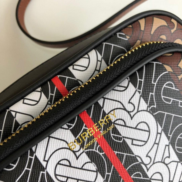 B**rry monogram stripe e-canvas camera bag