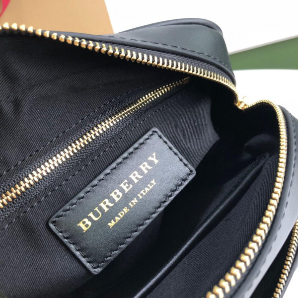 B**rry medium monogram stripe e-canvas camera bag