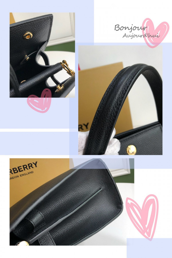 B**rry medium leather title bag
