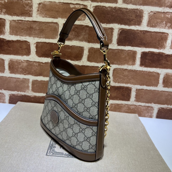 G*u*i large shoulder bag with interlocking g