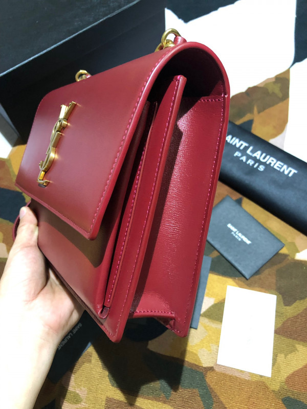 Y*L medium sunset satchel in smooth leather