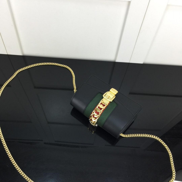 g*u*i sylvie leather S*per mini bag