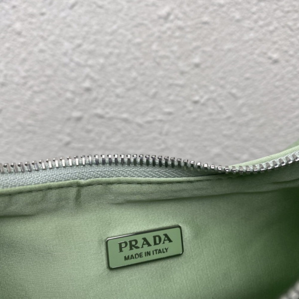 Pra*a re-edition 2005 satin bag with crystals