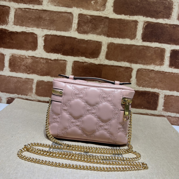 G*u*i gg matelassé top handle mini bag
