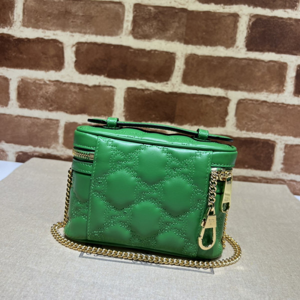 G*u*i gg matelassé top handle mini bag