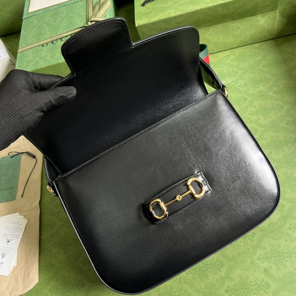 G*u*i horsebit 1955 patchwork shoulder bag