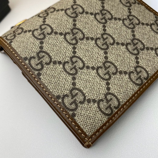 G*u*i horsebit 1955 card case wallet