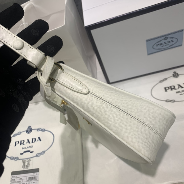 Pra*a re-edition saffiano leather mini bag