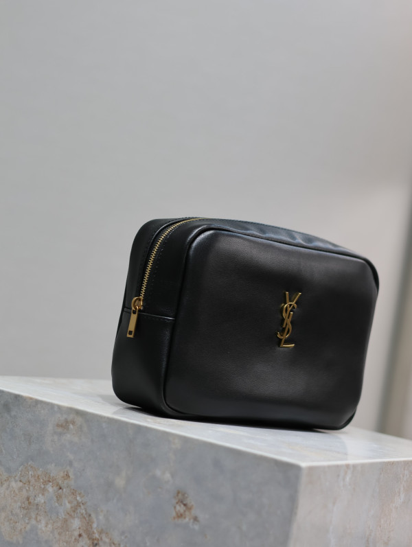 Y*L calypso cosmetic pouch in lambskin