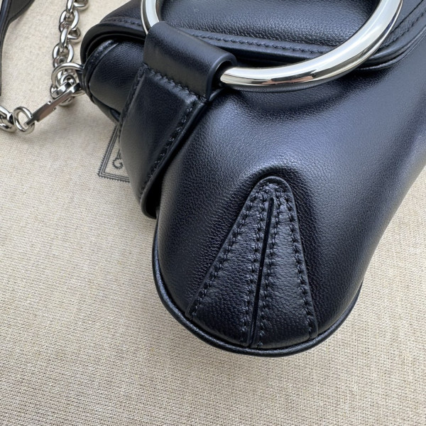 G*u*i horsebit chain big shoulder bag