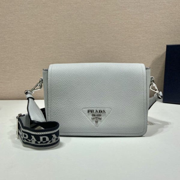 Pra*a leather shoulder bag-23*18*9cm