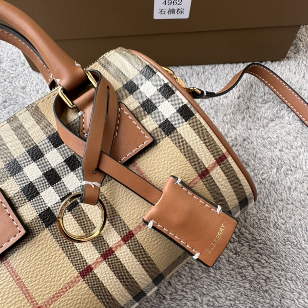 B**rry mini check bowling bag-18.5*11*12cm
