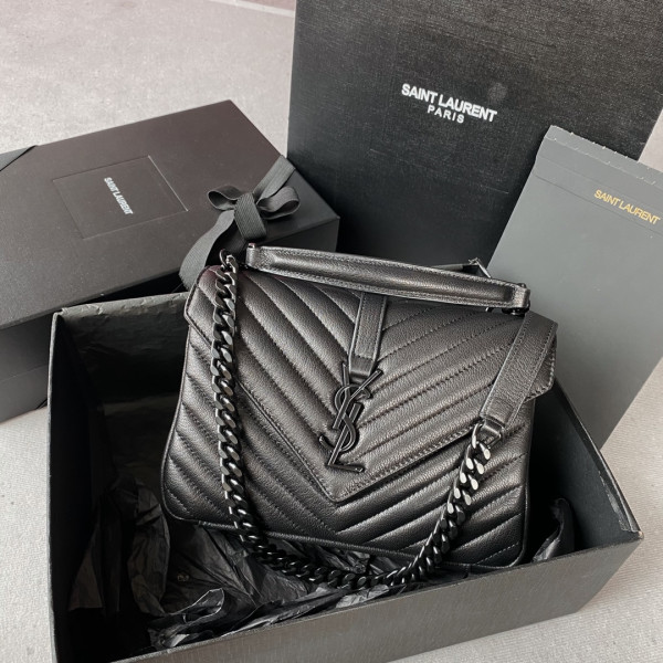 Y*L medium leather shoulder bag-24*17*6.5cm
