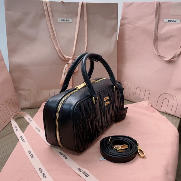 M*um*u arcadie matelassé nappa leather bag-xs/s/m