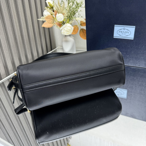 Pra*a medium re-nylon shoulder bag with padlock