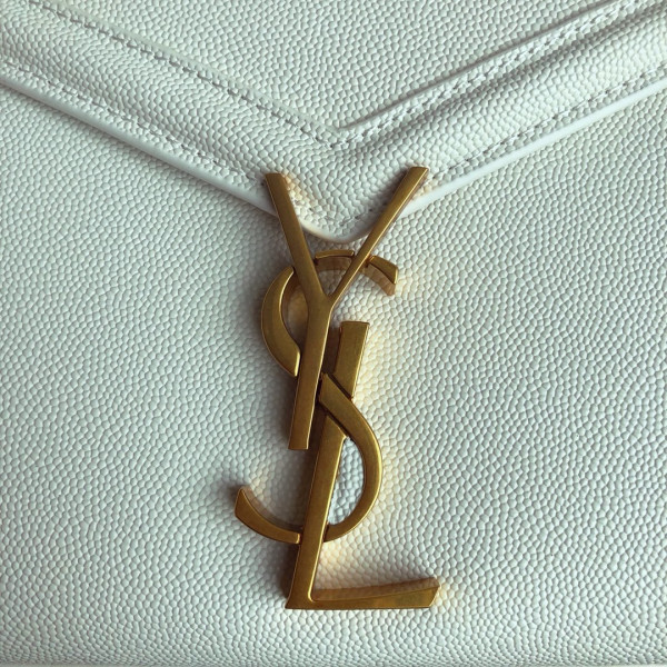 Y*L cassandra mini top handle bag in grain de poudre embossed leather