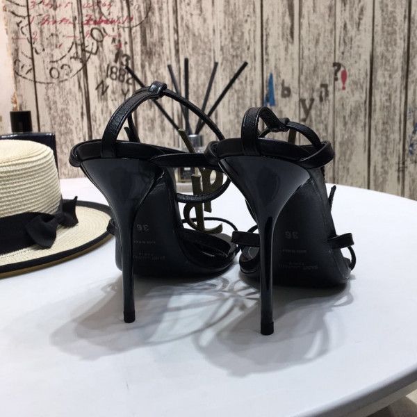 Y*L cassandra platform sandals in patent leather
