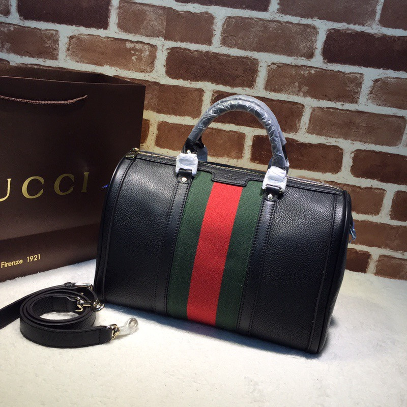 G*u*i vintage web original gg boston bag