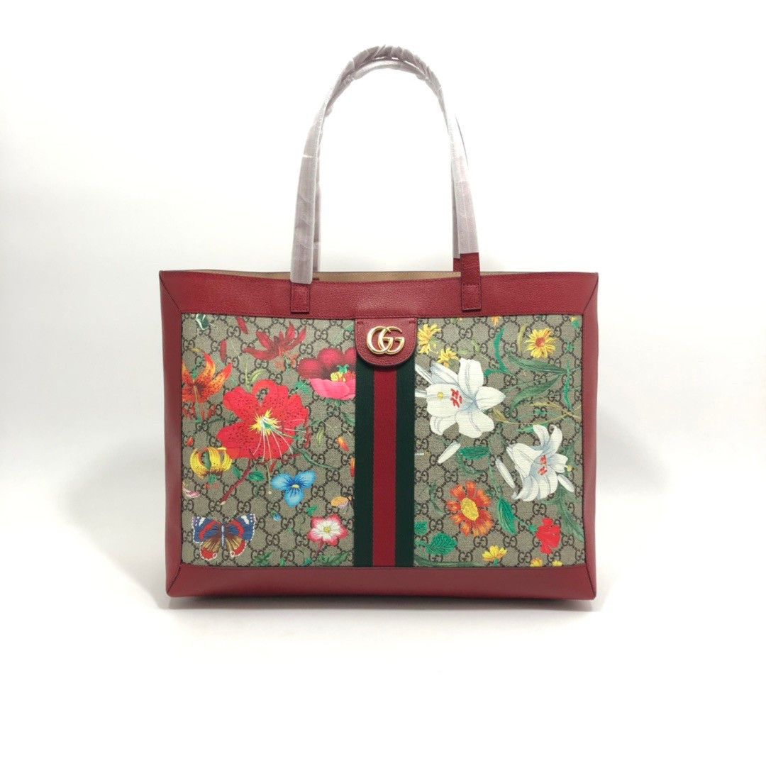 g*u*i gg S*p*e monogram flora web large ophidia tote