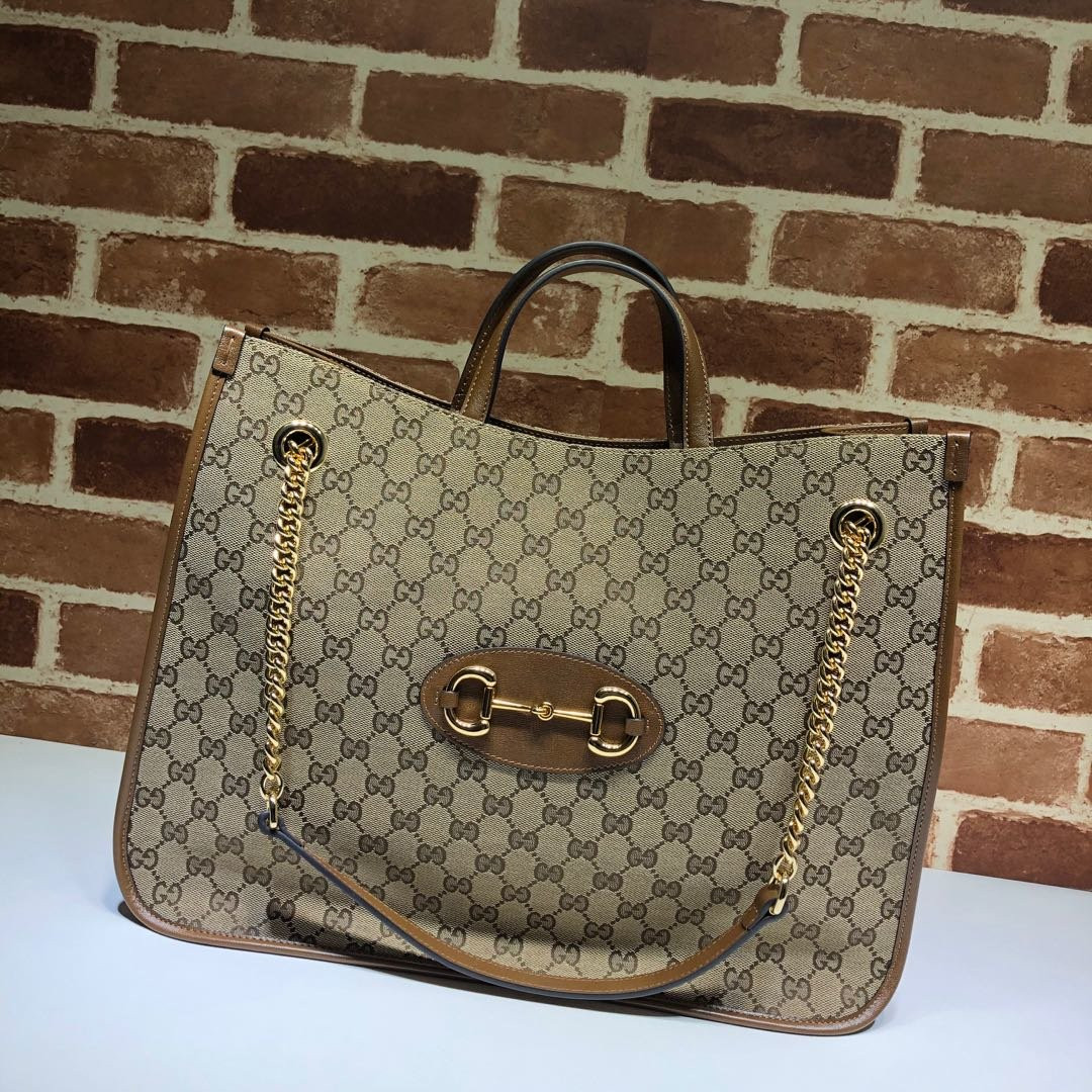 G*u*i 1955 horsebit large tote bag