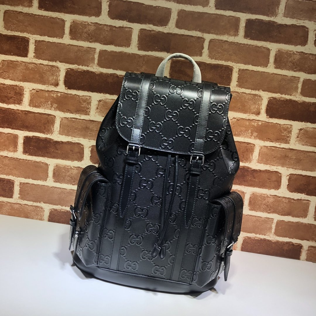 G*u*i gg embossed backpack