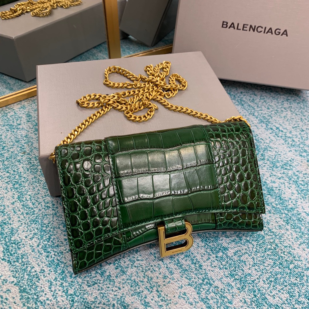 Ba*len*cia*ga hourglass chain bag