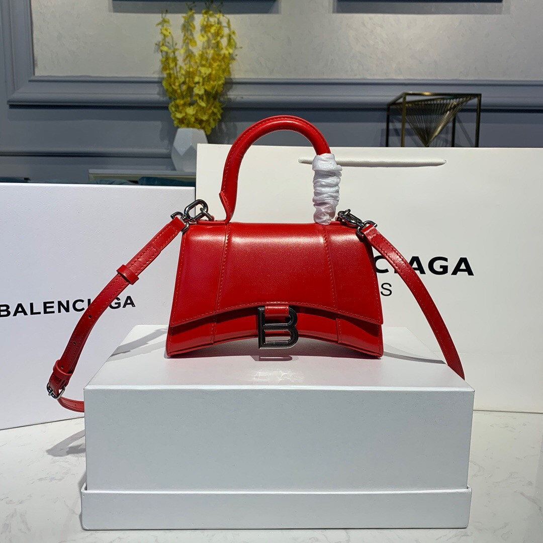 Ba*len*cia*ga hourglass xs top handle bag