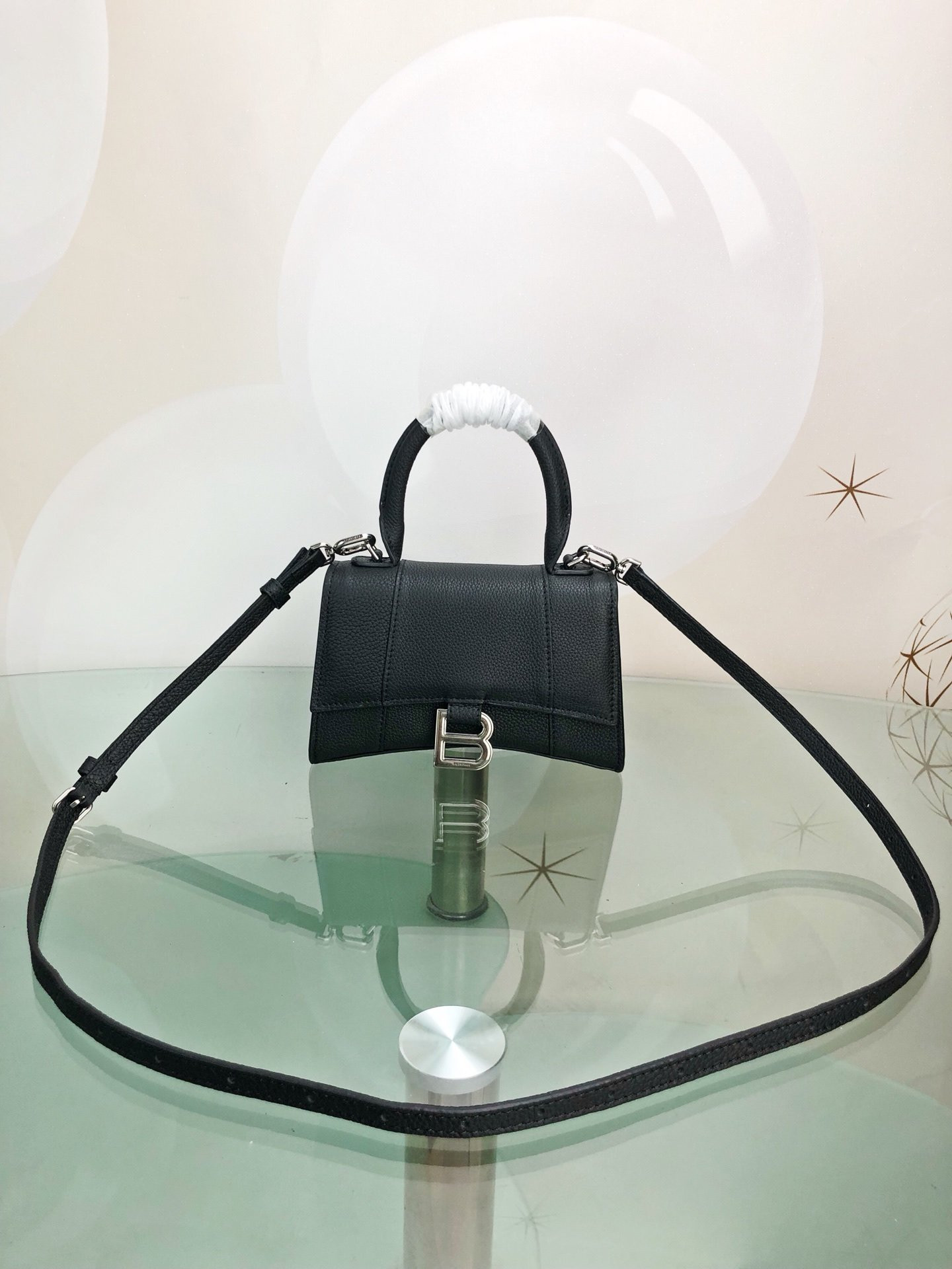 Ba*len*cia*ga hourglass xs top handle bag