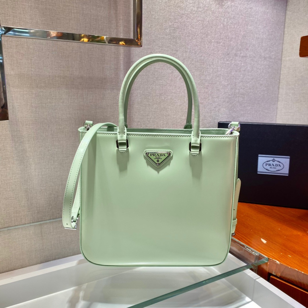 Pra*a large brushed leather tote