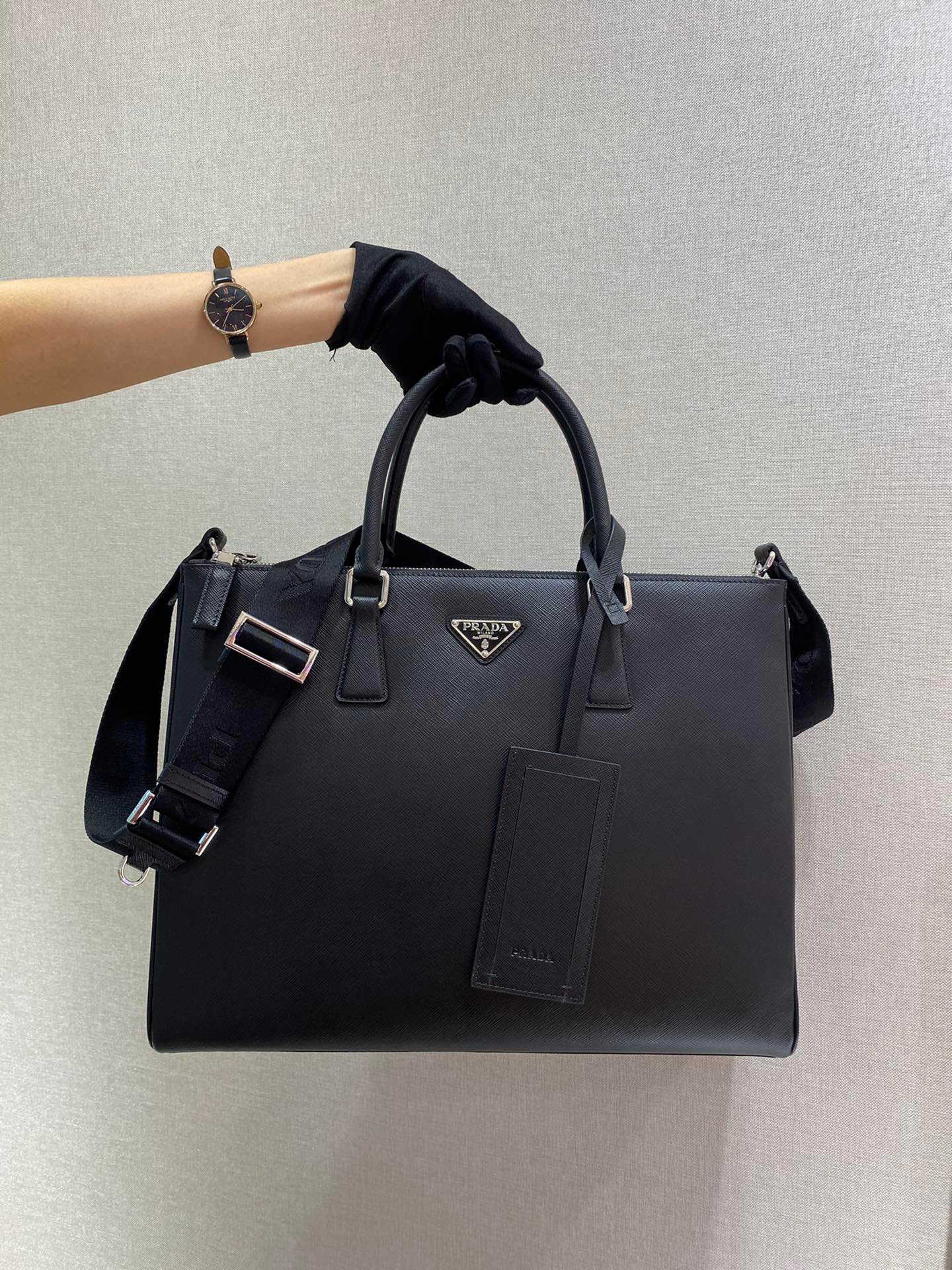 Pra*a galleria saffiano bag