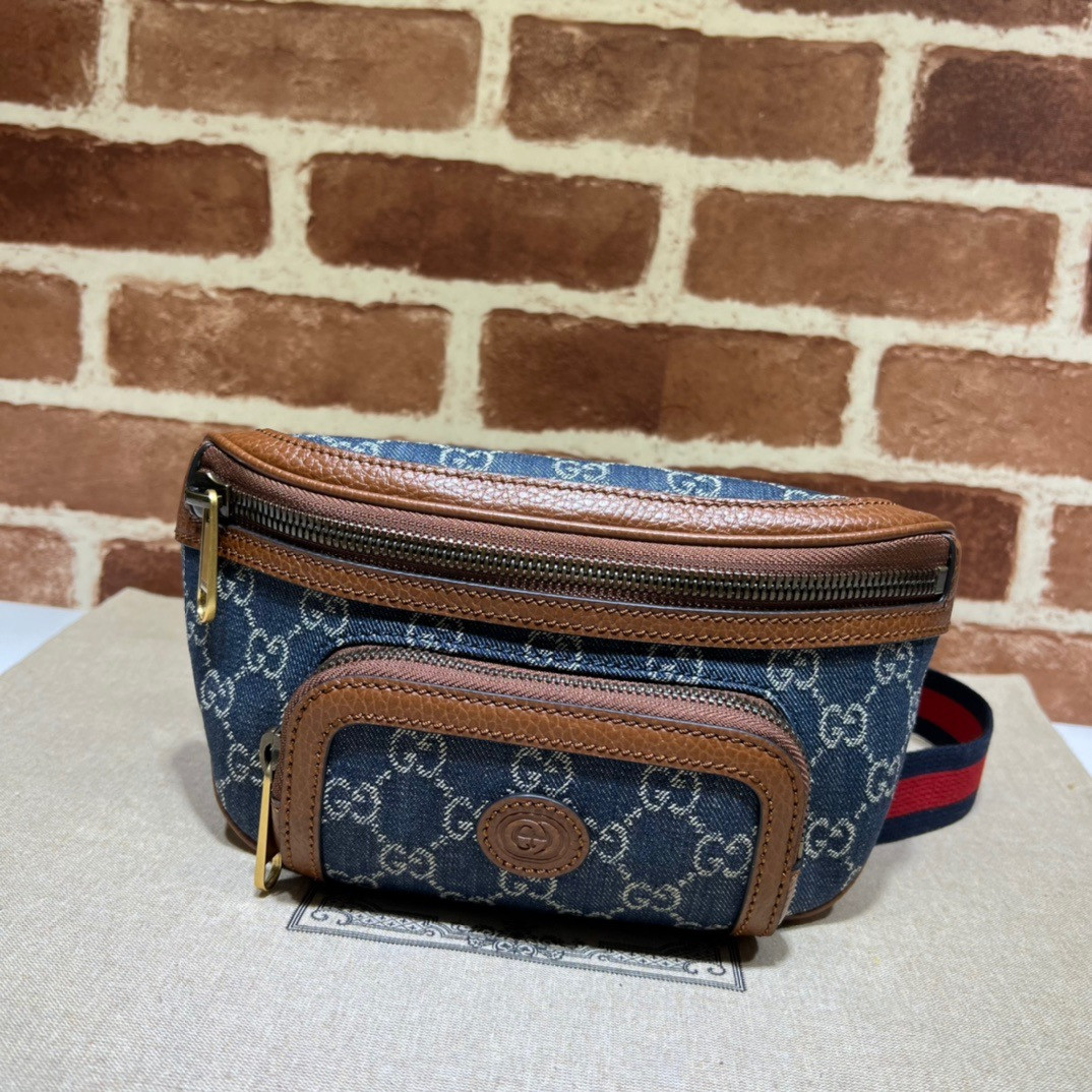 G*u*i belt bag with interlocking g