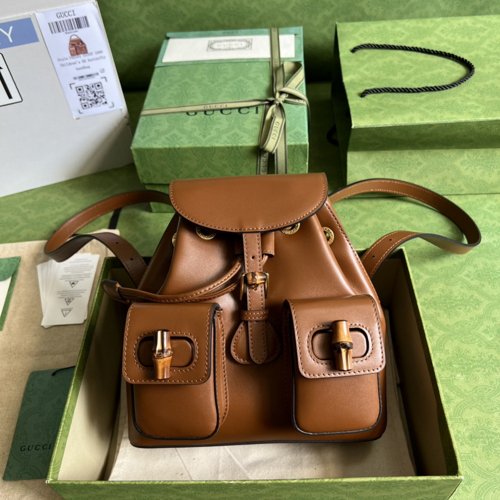 G*u*i bamboo small backpack