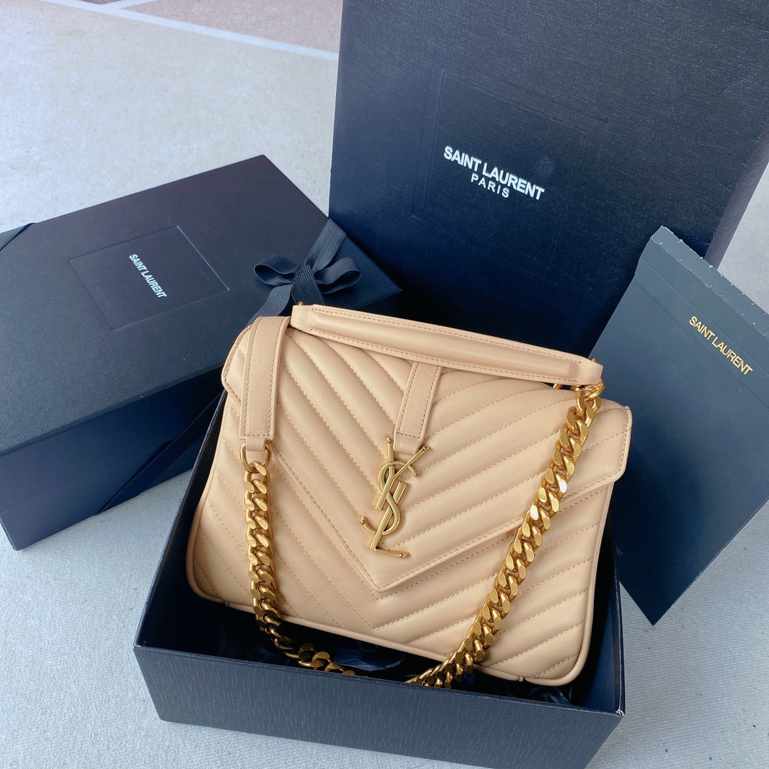 Y*L medium leather shoulder bag-24*17*6.5cm