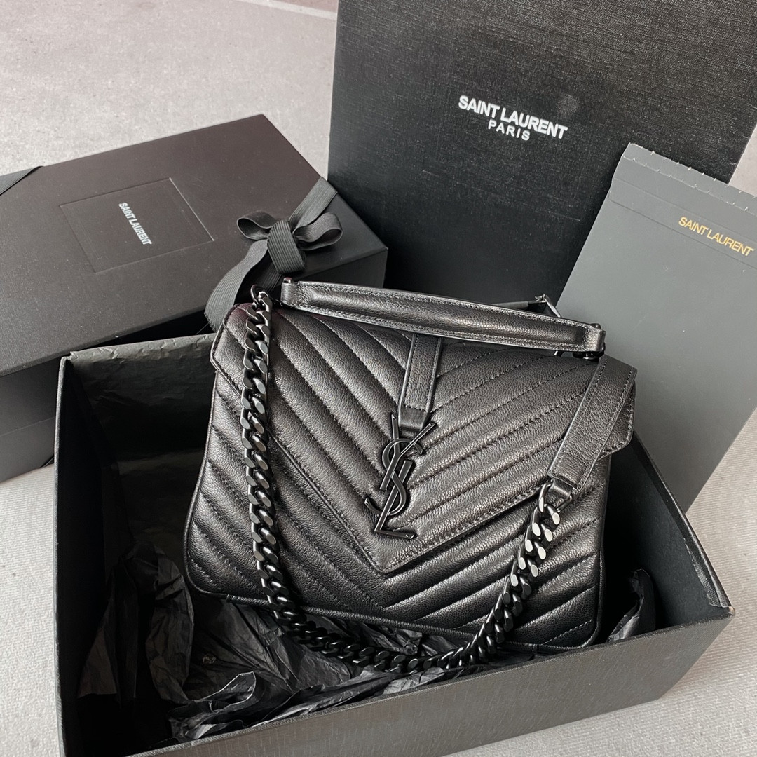 Y*L medium leather shoulder bag-24*17*6.5cm