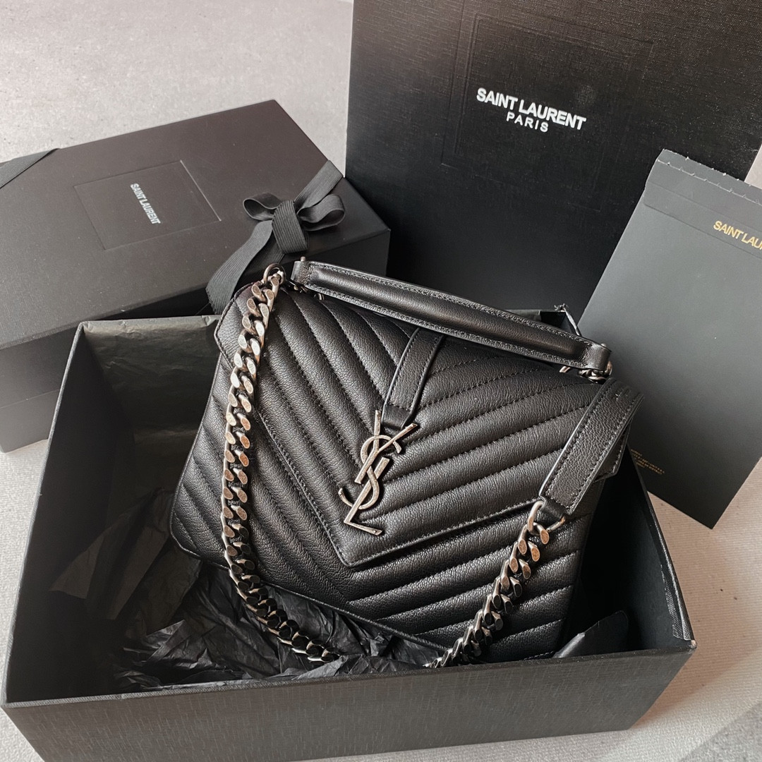 Y*L medium leather shoulder bag-24*17*6.5cm
