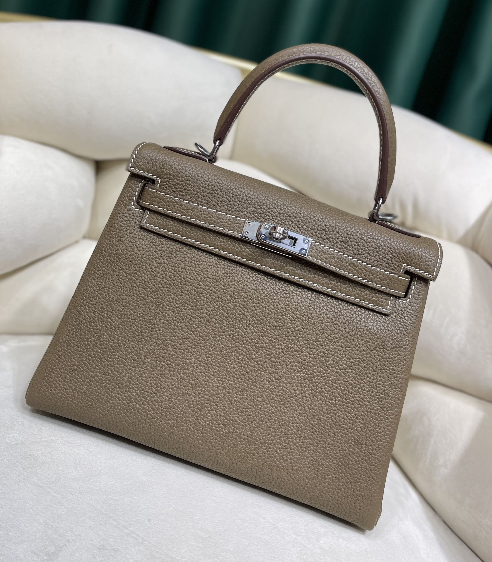 H**mes kelly 25cm all handmade togo leather